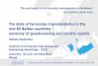 Status of Eurocodes implementation in the Balkans Summary · “The way forward for the Eurocodes implementation in the Balkans”, 10-11 October 2018, Tirana The workshop was focused