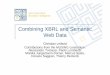 Combining XBRL and Semantic Web Data · Domain independent ontologies Company Risk • NACE, XBRL, BACH – domain level for ontologies relevant to one or more vertical streams (company,
