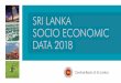 SRI LANKA SOCIO ECONOMIC DATA 2018 · PDF file Web site : ... 58, Sri Jayawardenepura Mawatha, Rajagiriya, Sri Lanka. Published by the Central Bank of Sri Lanka, Colombo 01, Sri Lanka