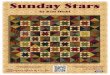 Sunday Stars - Amazon Web Services...Sunday Stars Finished quilt size: 361/2" x 361/2"• Finished block size: 4" x 4" pair together on the drawn diagonal line. Fold the resulting