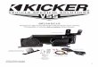 SF150SC15 - KICKER · tab by sliding sideways. Next connect the subwoofer harness ten pin connector to the subwoofer, engage the red locking tab and then attach the connector to the
