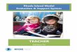 Rhode Island Model Evaluation & Support System...Model Teacher Evaluation and Support System (Rhode Island Model). There are currently five approved models. This document describes