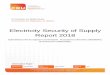 Electricity Security of Supply Report 2018 · The successful rollout of an upgraded electricity network is a key requirement in achieving the ambitious targets for renewable generation