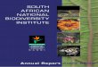 SOUTH AFRICAN NATIONAL BIODIVERSITY …•President Thabo Mbeki signs the National Environmental Management Biodiversity Act in September 2004, bringing into being the South African