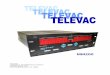 TELEVAC - The Fredericks Company · vacuum gauge. Various sensor modules, their options, and associated sensors are covered in this manual. Fig. 1.1 - TELEVAC Modular Gauge 101 DESCRIPTION