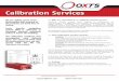 Calibration Services - OxTS · Calibration Services We are rightly proud of the performance and accuracy of the products we build here in Oxford. Every inertial navigation system