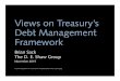 Views on Treasury’s Debt Management Framework · 2020-02-20 · Views on Treasury’s Debt Management Framework Brian Sack The D. E. Shaw Group November 2015 Any views expressed