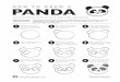 PANDA - Sakura Of America · Now your panda really stands out! Try drawing pandas using different sizes of ovals and circles! Play around with different shapes and lines to create
