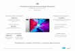 Product Environmental Report · 2020-03-13 · 2 iPad Pro (12.9-inch) Product Environmental Report Taking responsibility for our products at every stage We take responsibility for