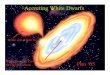 Accreting White Dwarfs - Institute for Nuclear Theory · 2010-08-13 · Accreting White Dwarfs Donor star of pure He White Dwarf of Carbon/Oxygen Or Oxygen / Neon. Path to Dynamical