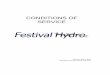CONDITIONS OF SERVICE - FestivalHydro.com · 2015-09-16 · Festival Hydro Inc. referred to herein as “Festival Hydro Inc.” (FHI) is a corporation incorporated under the laws