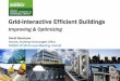 Grid-Interactive Efficient Buildings - Energy.gov · 2018-10-26 · U.S. DEPARTMENT OF ENERGY OFFICE OF ENERGY EFFICIENCY & RENEWABLE ENERGY 1 Grid-Interactive Efficient Buildings