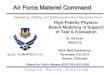 Air Force Materiel Command...Air Force Materiel Command Developing, Fielding, and Sustaining America’s Aerospace Force I n t e g r i t y - S e r v i c e - E x c e l l e n c e High-Fidelity