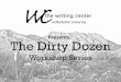 Presents: The Dirty Dozen - MR. FURMAN'S ...furman.weebly.com/uploads/5/1/7/6/5176248/dd_workshop_04...Dangling Modifiers Dangling modifiers almost always include action verbs. In