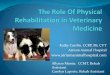 The Role Of Physical Rehabilitation in Veterinary Medicine000dlau.myregisteredwp.com/wp-content/uploads/sites/1839/... · 2018-07-27 · Diagnostic Ultrasound/Surgery Diagnostic Ultrasound: