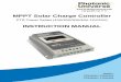MPPT Solar Charge Controller - Photonic Universe · 2016-12-15 · Thank you for choosing this Photonic Universe MPPT solar charge controller PTR Tracer series. Equipped with the