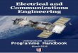 Electrical and Communications Engineering...4 Electrical Engineering BUE Electrical and Comms. Eng. Programme Handbook (undergraduates), March 2018 Module contents Module contents