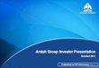 Amtek Group Investor Presentation - AceAnalyser Meet/120077_20111030.pdf · This presentation contains statements that contain “forward looking statements” including, but without