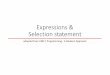 Expressions & Selection statementopen.gnu.ac.kr/lecslides/2017-2-introProg/KNK_C_02... · 2017-10-25 · 배열과포인터 •임의의수(2명이상)로짝을지어서포인터를이해할수있는