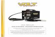 VOL-MIG120 · • Soldadora (Alambre) de Voltaje Constante de CD Semiautomática. • Soldadora Manual de CD (Varilla). • Soldadora de CA con Control de Voltaje Reducido. c) En