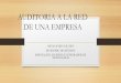AUDITORIA A LA RED DE UNA EMPRESA - Webnodefiles.oscargil.webnode.es/200000126-17b0918a98/AUDITORIA A LA … · PASOS PARA REALIZAR UNA AUDITORIA A LA RED •El primer paso para iniciar