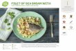 FILLET OF SEA BREAM WITH - Hellofresh PDF... · Heat the olive oil in a frying pan at medium to high heat and fry the fillet of sea bream for 2 – 3 minutes on the skin side. Reduce