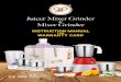 Juicer Mixer Grinder Mixer Grinder - Golden Prime...Mixer Grinder / Mixer Grinder is a great time saver and a convenient gadget. This booklet will help you to understand and use your