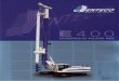 E400 · 2018-03-19 · 13350 (12 BAR) The E400 has been designed to be easily transponed, it's self-erecting and does not require any disassembly. E400, cauovcraHaenMBaouaeeca 0-50pyAOBaHMe,