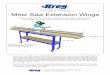 Project Plans Miter Saw Extension ... Miter Saw Extension Wings Project Plans Turn your miter saw into