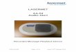 LASERMET AA-04 Audio Alert...AA-04 Audio Alert Instruction Manual 01379-53-000 Page 4 of 14 Issue 2 25th February 2014 Introduction The AA-04 Audio Alert device is intended to be used