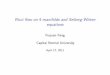 Ricci flow on 4-manifolds and Seiberg-Witten equations · F. Fang, CNU Ricci ﬂow on 4-manifolds and Seiberg-Witten equations 3/28. A brief review on normalized Ricci ﬂow ... In