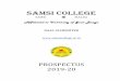 Samsi Collegesamsicollegeonlineadmission.org.in/UploadedFiles/4729Prospectus 2019-2020.pdfproposed in 1967 the establishment of a College at Samsi. The eminent personalities of and