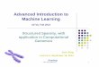 Advanced Introduction to Machine Learningepxing/Class/10715/lectures/lecture3-Structured_Sparsity.pdfAdvanced Introduction to Machine Learning 10715, Fall 2014 Structured Sparsity,