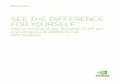 SEE THE DIFFERENCE FOR YOURSELF - Nvidia...is right for you, you can easily conduct your own side-by-side testing. There is nothing like seeing the difference for yourself, in a test