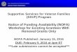 Notice of Funding Availability (NOFA) Workshop for Existing Grantees With Renewal ... · Notice of Funding Availability (NOFA) Workshop for Existing Grantees With Renewal Grants Only