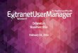 Extranets in SharePoint 2016 February 24, 2016...Extranets in SharePoint 2016 February 24, 2016. Peter Carson President, Envision IT SharePoint MVP ... An Extranet is a web site that