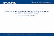 M710-Series OTDRs - Bs Telekoms-Guide.pdf · 4 OTDR Software Options • A CD containing TRM 2 .0 is included with every OTDR The CD jacket has a sticker with a license . activation