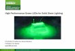 High Performance Green LEDs for Solid State ... - Energy.gov · U.S. DEPARTMENT OF ENERGY OFFICE OF ENERGY EFFICIENCY & RENEWABLE ENERGY 4. Challenge. White LED progress for solid