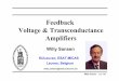 Feedback Voltage & Transconductance Series-shunt FB for Voltage amplifiers. ... Shunt feedback lowers