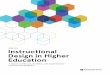 Instructional Design in Higher Education · Instructional esign in igher Education 3 Summary of Findings. 1 Desgni instructional materials and courses, particularly for digital delivery