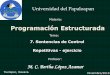 M. C. Bertha López Azamarblopez/ProgramacionEstructurada/Diapo… · Acumulador de promedios del grupo (promGpo –flotante) (0) TEMPORALES Contador de calificaciones (cont –entero)