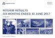 2017 Interim Results - Presentation€¦ · All statements other than statements of historical facts included in this presentation, including, without limitation, those regarding