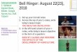 Announcements: Bell Ringer: August 22(23), 1: Syllabus ... · Neolithic Revolution: Cause and Effects (Before) Causes of the Neolithic Revolution (After) Effects of the Neolithic