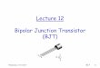 Lecture 12 Bipolar Junction Transistor (BJT)eng.staff.alexu.edu.eg/~bmokhtar/courses/electronics_CSED/fall_201… · Common-Emitter Fixed-Bias Configuration BJT 1-5 • The input