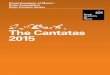 The Cantatas 2015 - Bach Cantatas Website · Elton John / Ray Cooper Organ provides an opportunity to extend a few of our programmes by adding one of Bach’s incomparable works for