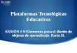 Plataformas Tecnológicas Educativas - UNID€¦ · Plataformas Tecnológicas Educativas SESIÓN # 9 Elementos para el diseño de objetos de aprendizaje. Parte II