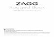 Rugged Book - Zaggcfprod.zagg.com/downloads/rugged-book/Rugged+Book_Generic_US:… · Rugged Book Keyboard Instructions See the important Health and Safety information on page 6 before