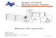 Bright Forklift Montacargas Bright · propietarios de montacargas deben conocer esta norma y ponerla a disposición de sus operadores, su personal de man-tenimiento y sus supervisores