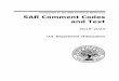2019-2020 SAR Comment Codes and Text - U.S. Department of ... · Comments with the first line indented are printed in the “Comments About Your Information” section on the SAR