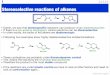 Stereoselective reactions of alkenes - Massey Universitygjrowlan/stereo/lecture4.pdf · Advanced organic Stereoselective reactions of alkenes • Earlier, we saw that stereospeciﬁc